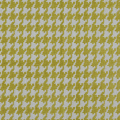 Bisque chartreuse, yellow houndstooth fabric | Order at beautifulwindowselgin.com