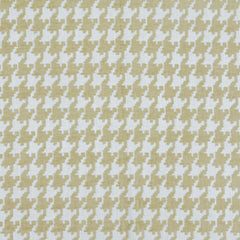 Bistro Beige Houndthooth Fabric—High-Quality—100% Polyester —Sold by The Yard—54" Inches Wide