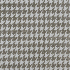 Driftwood Grey Houndthooth Fabric—High-Quality—100% Polyester —Sold by The Yard—54" Inches Wide