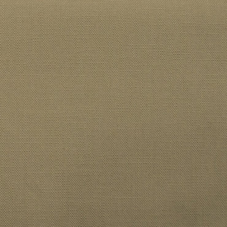Close-up view of a solid pattern khaki brown drapery fabric| Beautiful Windows Elgin