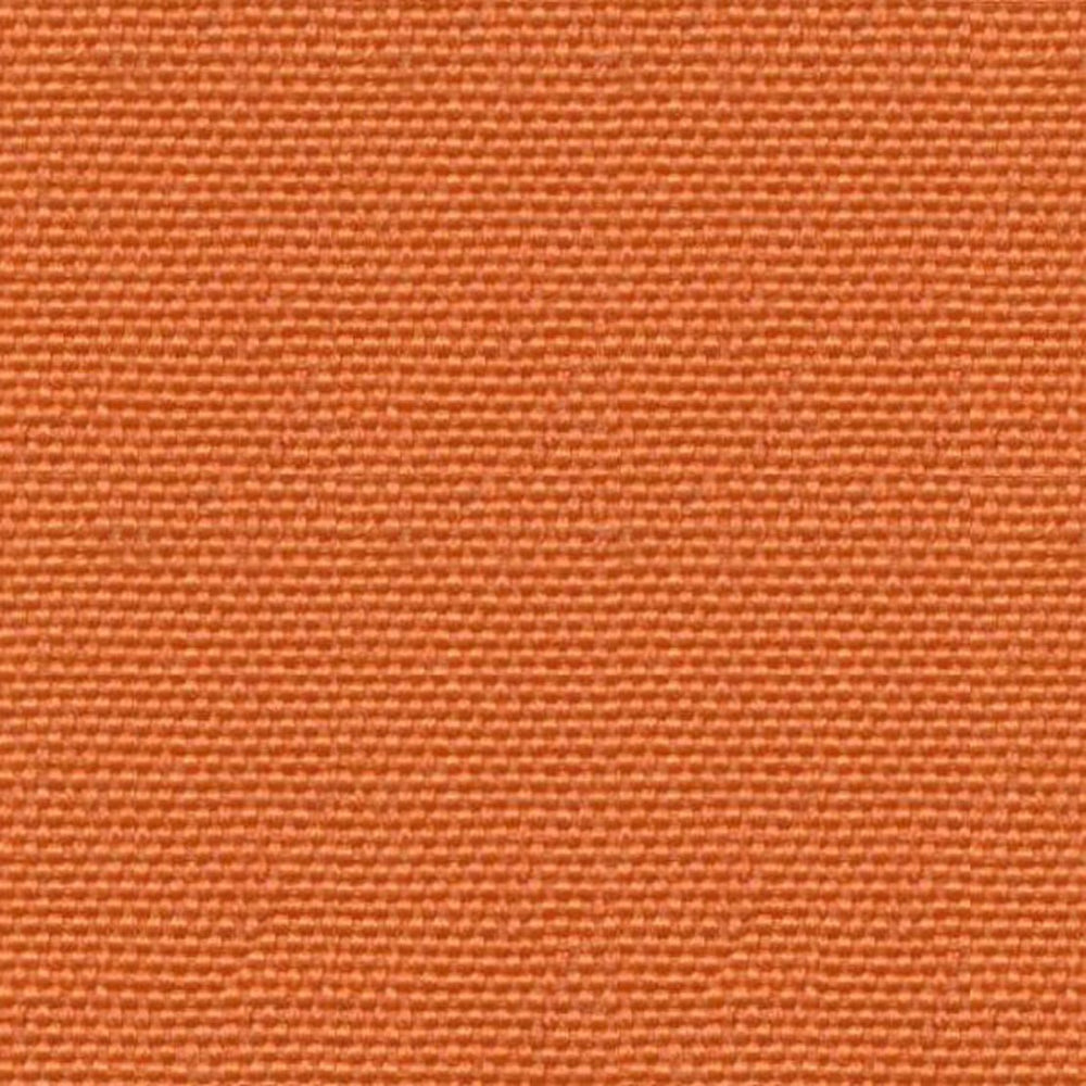 Close-up of terracotta orange solid color outdoor fabric.