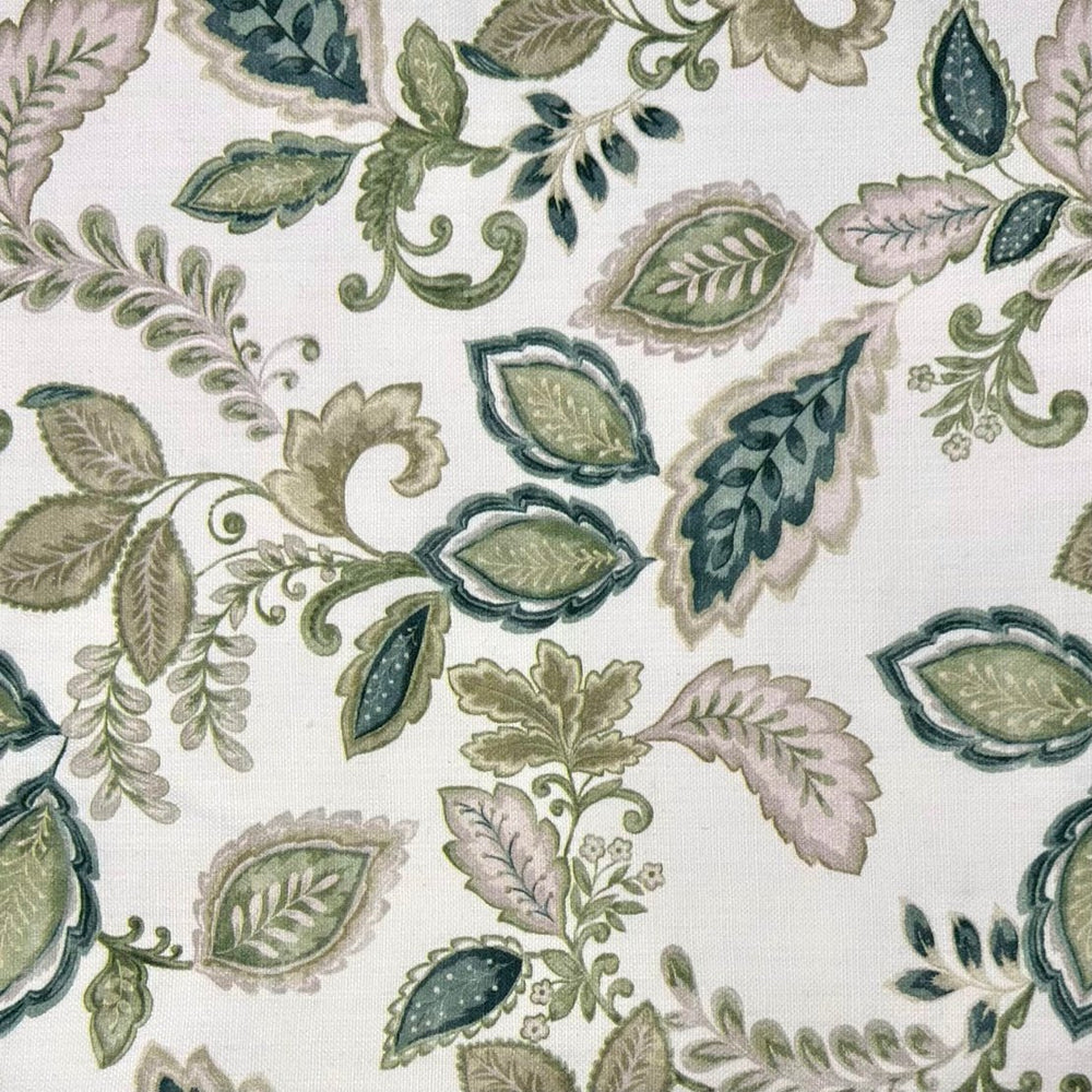 Garden Floral Green Upholstery 95/5 Poly Cotton | Beautiful Windows Elgin