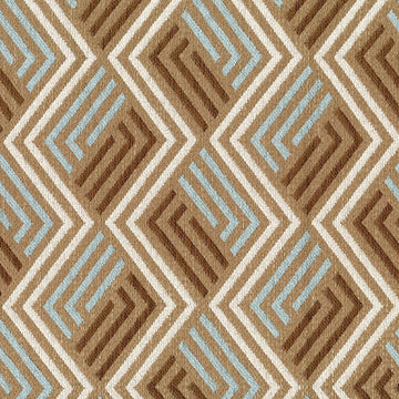 Adobe Wheat Geometric—High-Quality Fabric—Grey-Beige—95% Polyester 5% Linen—Sold by The Yard—54" Inches Wide