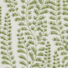 Saint Collette June Fabric| Green Grey Leaves Poly-Cotton— 54" Décor