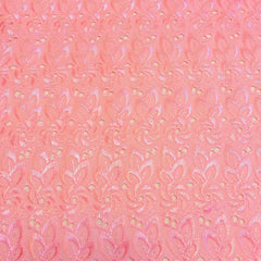 Redding Eyelet Floral—Embroidery Fabric—100% Polyester—High-Quality—Sold by The Yard—Nationwide Shipping