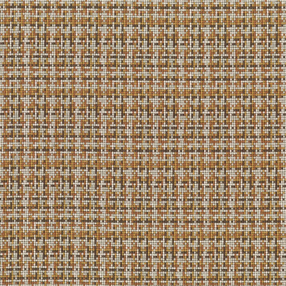 Woven textile fabric with a plaid pattern featuring multiple colors including brown, in a jacquard design|Order online at BeautifulWindowsElgin.com