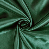 Hunter green satin fabric for apparel