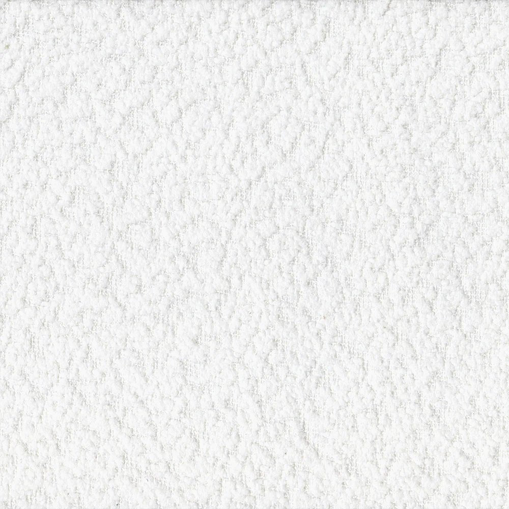 Close-up texture of Lily-Pearl White Bounce Upholstery Fabric showing its woven pattern and white color |sold by BeautifulWindowsElgin.com