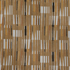 Custom Curtains In Columbia, SC—Stripe Fabric—Cognac Browns—100% Cotton—Width 54" Inches Wide—Shipped Nationwide
