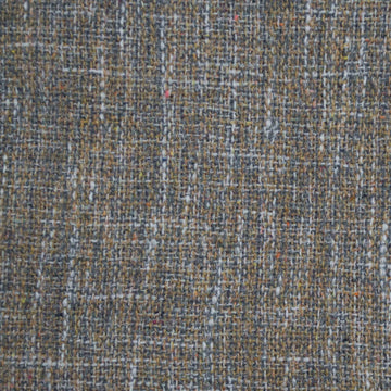 Carty Solid Blue Brown Linen Look -65% Polyester 45% Cotton-Sold by The Yard-Width 52" Inches
