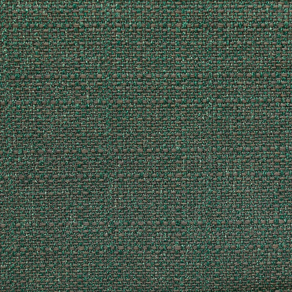 A close-up of a dark green woven fabric texture with a heathered, ribbed pattern.