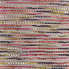 Isle Waters Gold-Pink-Grey Curtain Fabric | 52″ Polyester