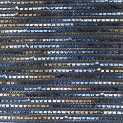 Navy blue striped fabric with a woven pattern| Offered by Beautiful Windows Elgin, a trusted U.S. online fabric store