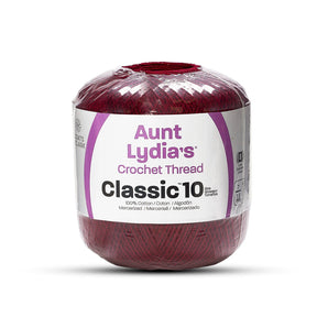 PORTRA BURGUNDY COTTON CROCHET THREAD SIZE 10