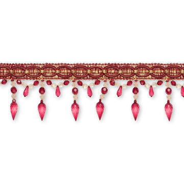 BELLAGIO BURGUNDY TASSEL FRINGE TRIM