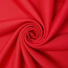 Bright red sustainable gabardine fabric—fabric sold by BeautifulWindowsElgin.com
