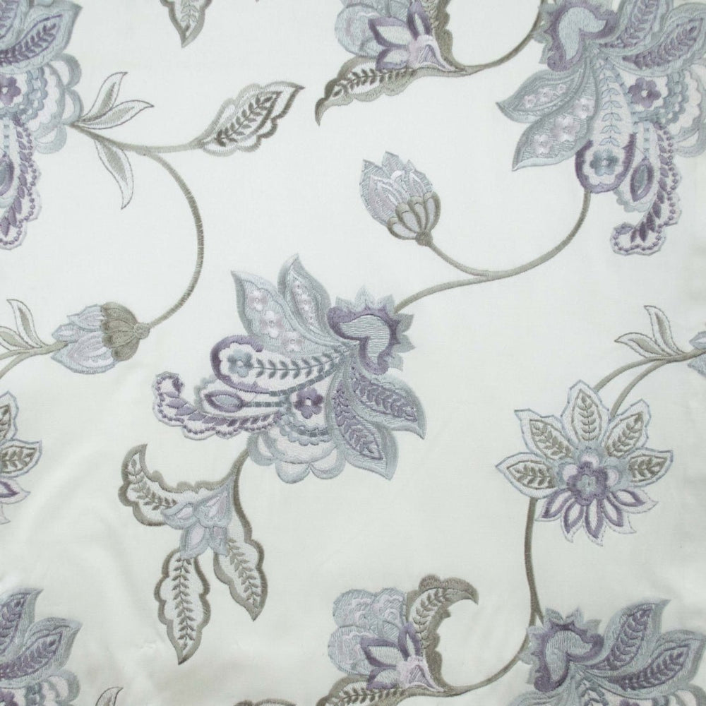 Floral pattern with purple and green on a white background| Beautiful Windows Elgin