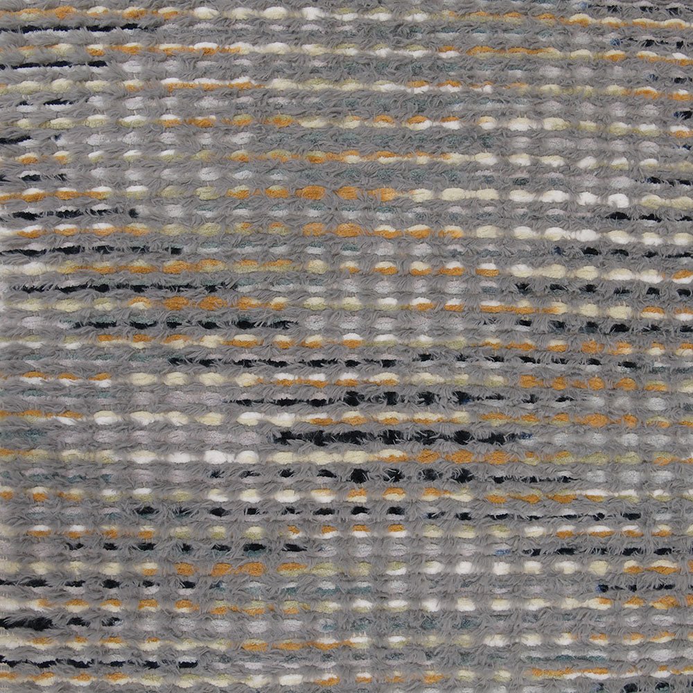 Grey striped 100% polyester upholstery fabric, 54 inches wide