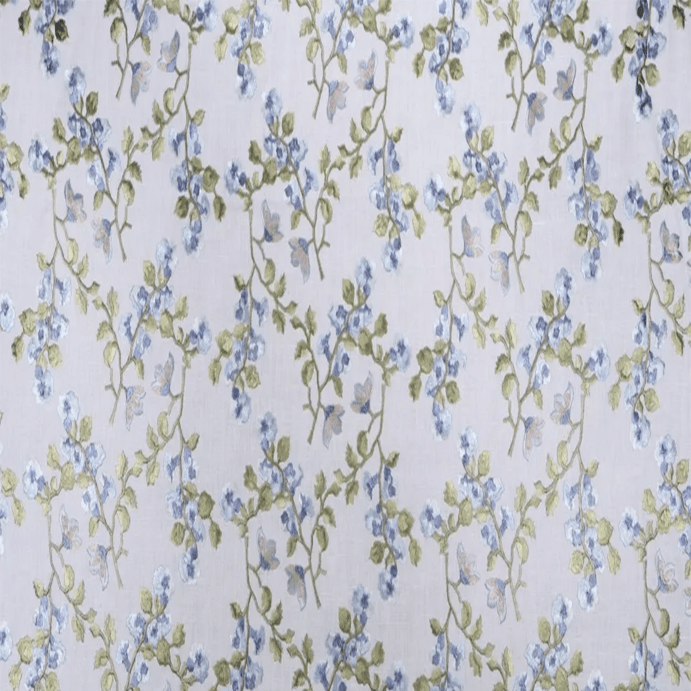 White Floral Fabric |Beautiful Windows Elgin— Online Fabric Store