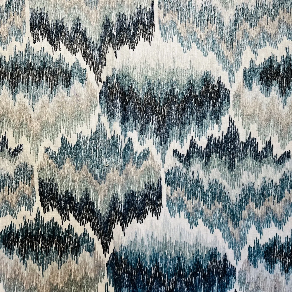 Blue Fabric—Window Curtain—55% cotton 45% polyester- Beautiful Windows Elgin