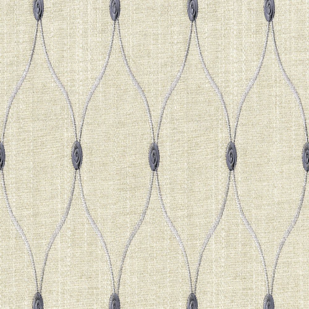 Beige, grey lattice upholstery fabric by the yard sold by beautifulwindowselgin.com
