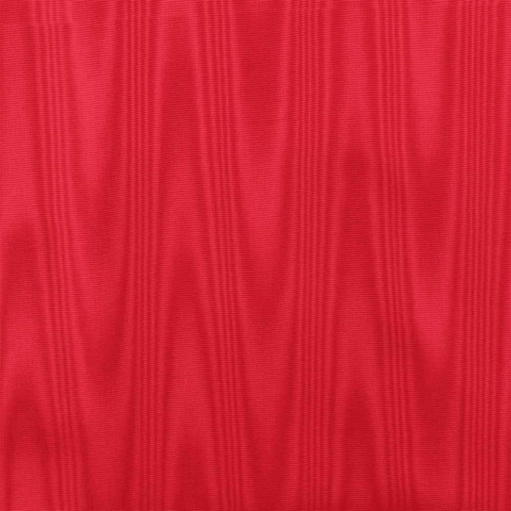 Moiré Medley pinch pleat curtain panel in Turkey Red