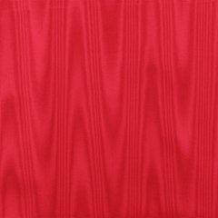Moiré Medley pinch pleat curtain panel in Turkey Red