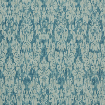 Bizou Denim Floral —Multi Color Blue Fabric—For Serene Elegant Window Curtain—100% Cotton—Sold by The Yard—54" Inches Wide