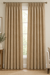 brown-blush-gold-pinch-pleat-curtain-panel
