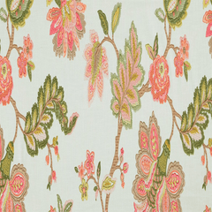 Sherbet Pink 50/50 Polyester-Cotton Embroidered Fabric—Quality Multi-Purpose—Sold by The Yard-52"