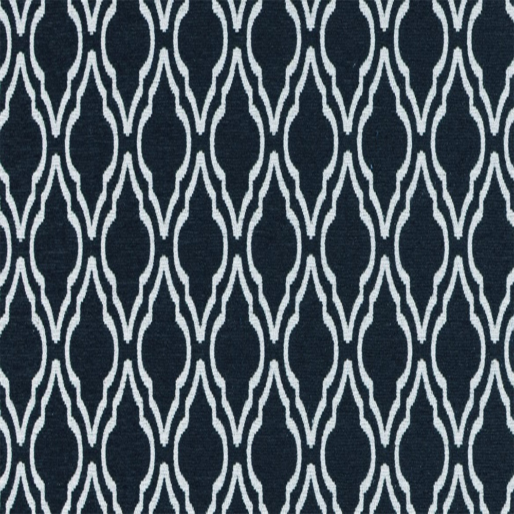 Close-up view of a black and white lattice pattern fabric| Beautiful Windows Elgin