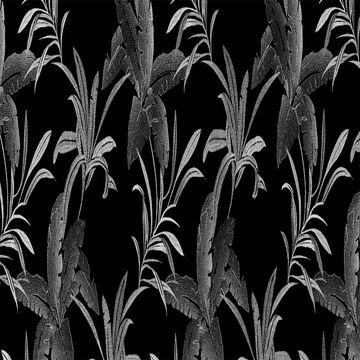 Burbank Black—Window Curtain Fabric—100% Cotton—Durable—Multi-Purpose—Sold by The Yard—54"