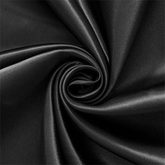 Premium Charmeuse Satin— Black Color—Available by the Yard