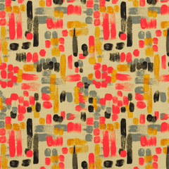 Scandinavian Blossom—Home Decorating Fabric—Red—100% Cotton—54"-Inches Wide—Sold by the Yard
