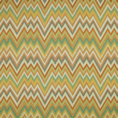 Manila Seaside Blue -Zig-Zag Multi-Use Decor Fabric 100% Cotton-Sold by The Yard-Width 52" Inches Wide-220-Gsm