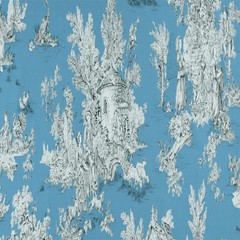 Classic blue cotton linen fabric sold by Beautiful Windows Elgin