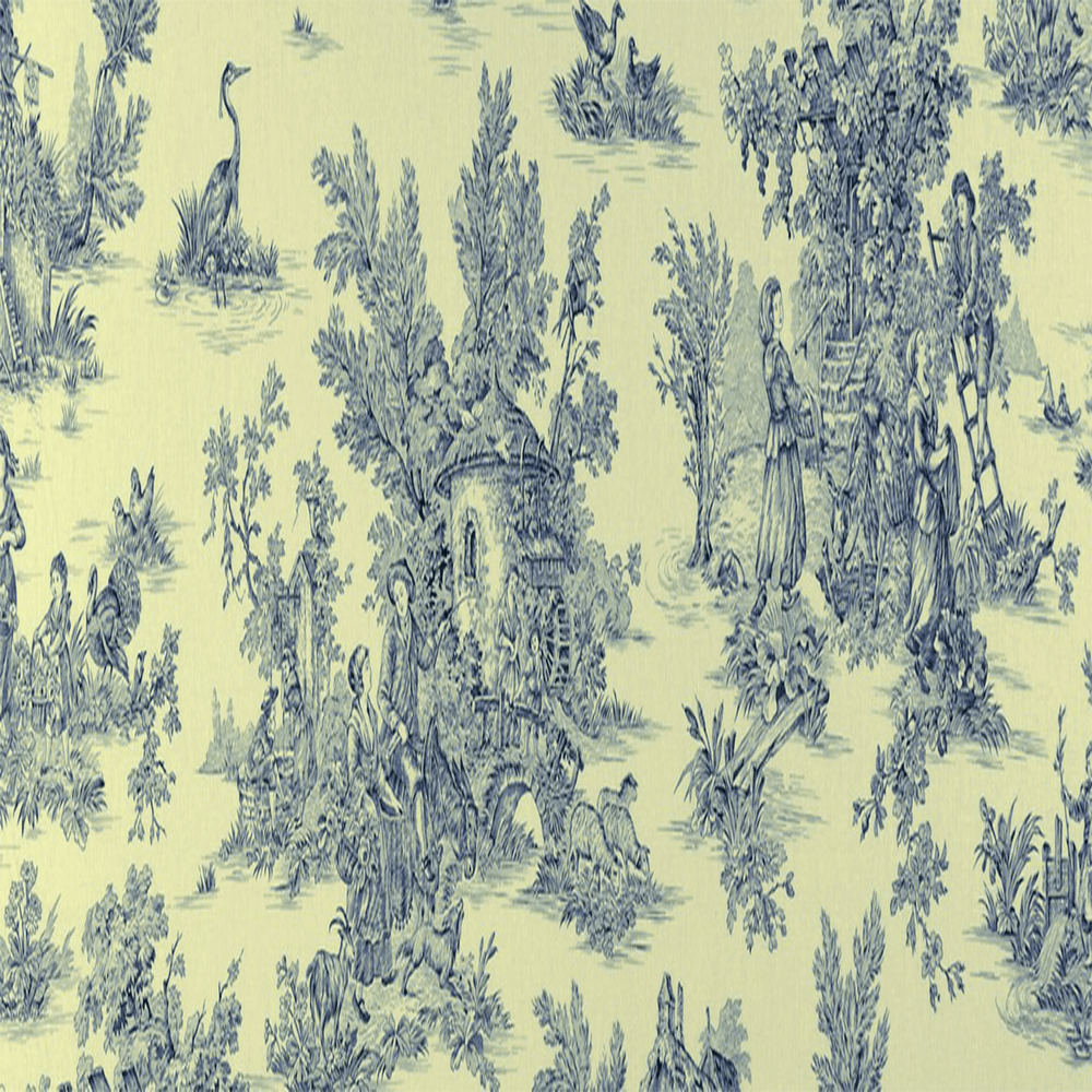 pajaud blue white cotton fabric sold by Beautiful Windows Elgin