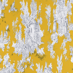 Pastoral Golden Yellow Cotton Bashette Fabric—High Quality—By the Yard