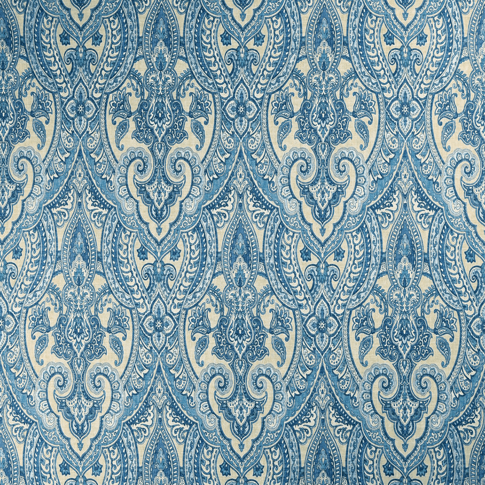 Paisley Porcelain Blue jacquard fabric sold by Beautiful Windows Elgin