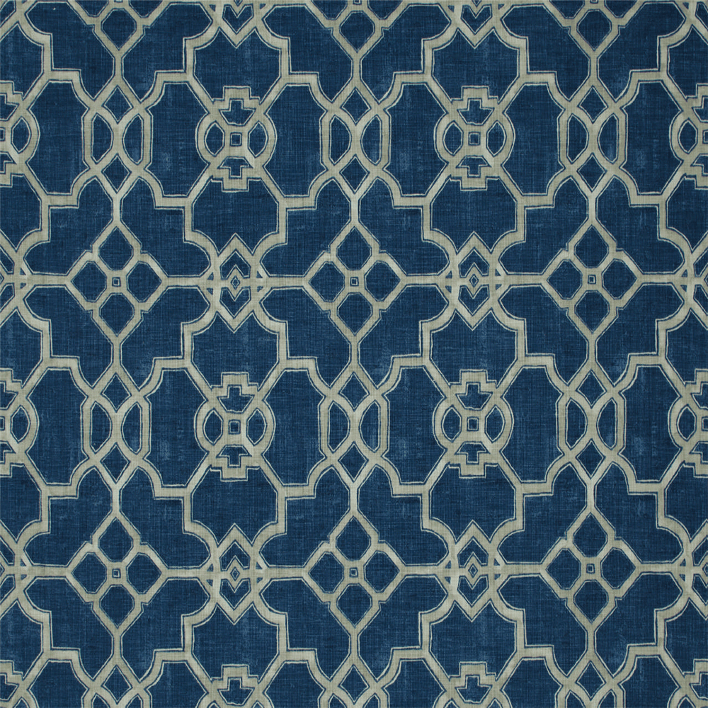 Multi-purpose indigo blue décor fabric| sold by beautifulwindowselgin.com