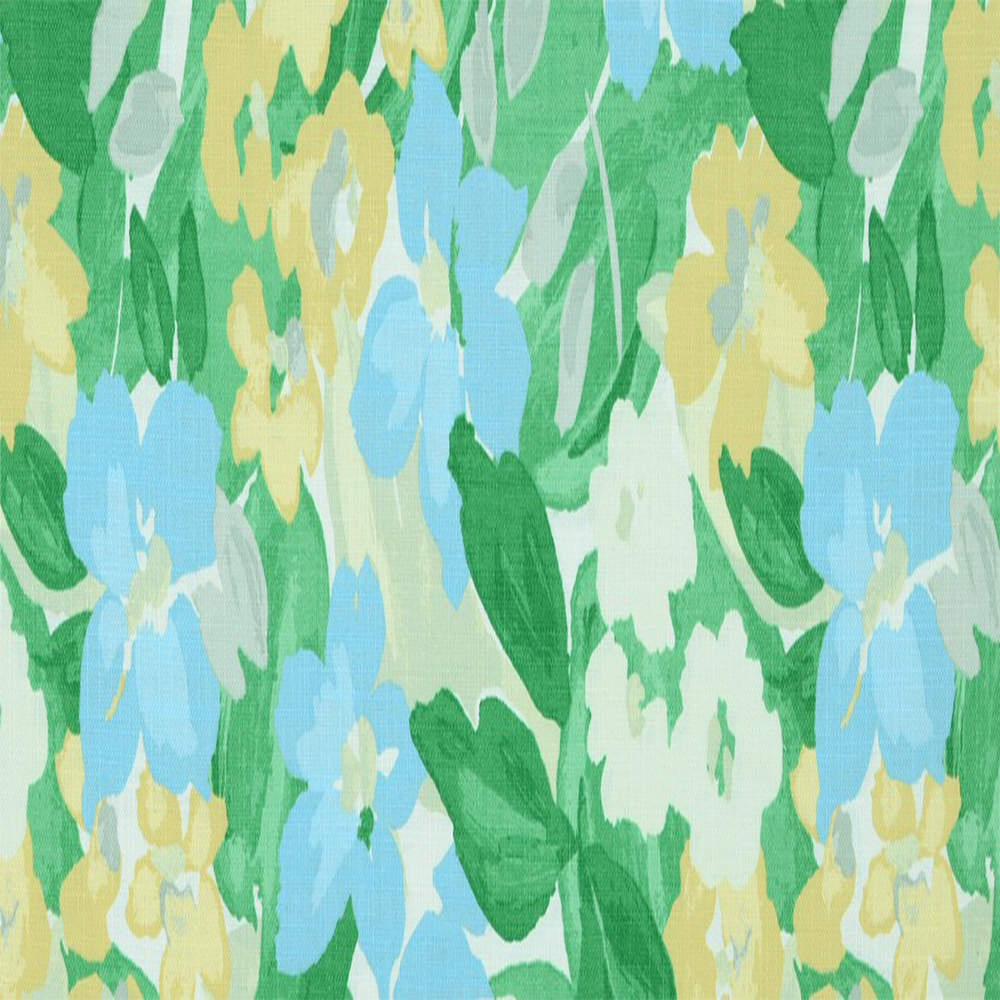 Botanica Drapery Fabric| Aegean Blue| 56-Inch-Wide Fabric|Fabric Sold by Yard
