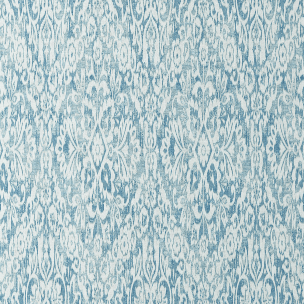 Multi‑Purpose Drapery in Cream‑Blue, 100% Cotton, 54″ Wide | Sold by Beautiful Windows Elgin