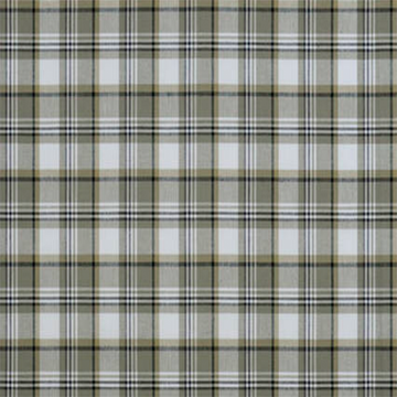 Farmhouse Cream & Grey Plaid—Window Curtain Fabric—Multi-Purpose—100% Polyester —Sold by The Yard—54" Inches Wide