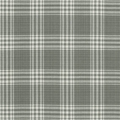 Barnegat Plaid—Window Curtain Fabric—Pearl Grey—High-Quality—100% Polyester—Sold by The Yard—54" Inches Wide