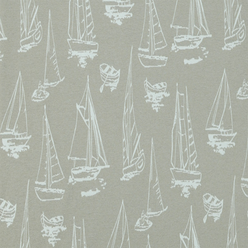 DANES NAUTICAL TAUPE CURTAIN FABRIC