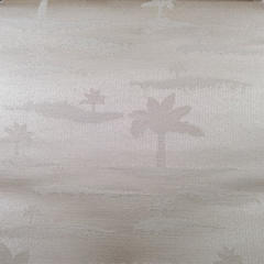 Tea House Oasis Fabric—Ivory Damask Fabric—Upholstery—High-Quality Polyester Blend—Sold by The Yard—54" Inches Wide