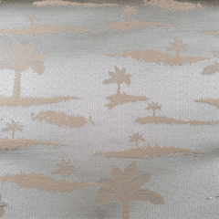 Venetian Fabric—Silver Damask—High-Quality Polyester Blend—Sold by The Yard—54" Inches Wide