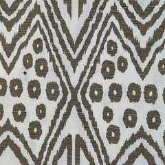 Nuffield Grey-White —African Print—Window Curtain Fabric—60% Linen 40% Cotton—Multi-Purpose—Sold by The Yard—54"Wide