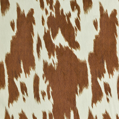 Sienna Brown-White Animal Print—Decor Fabric—100% Polyester—Sold by the Yard—52" Inches Wide