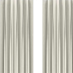 SILVER EURO PLEAT ELEGANT DRAPERY PANEL